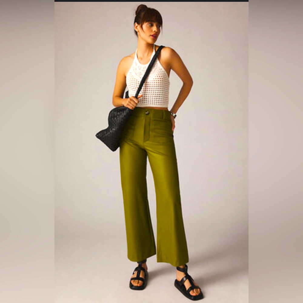 Anthropologie Maeve Collete Faux Leather Pants
